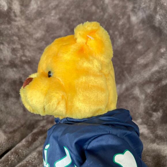 Bear Plush Nylon Parachute Skeleton Costume 11" Vtg 1990 Y2K Stuffed Toy READ - Picture 14 of 16